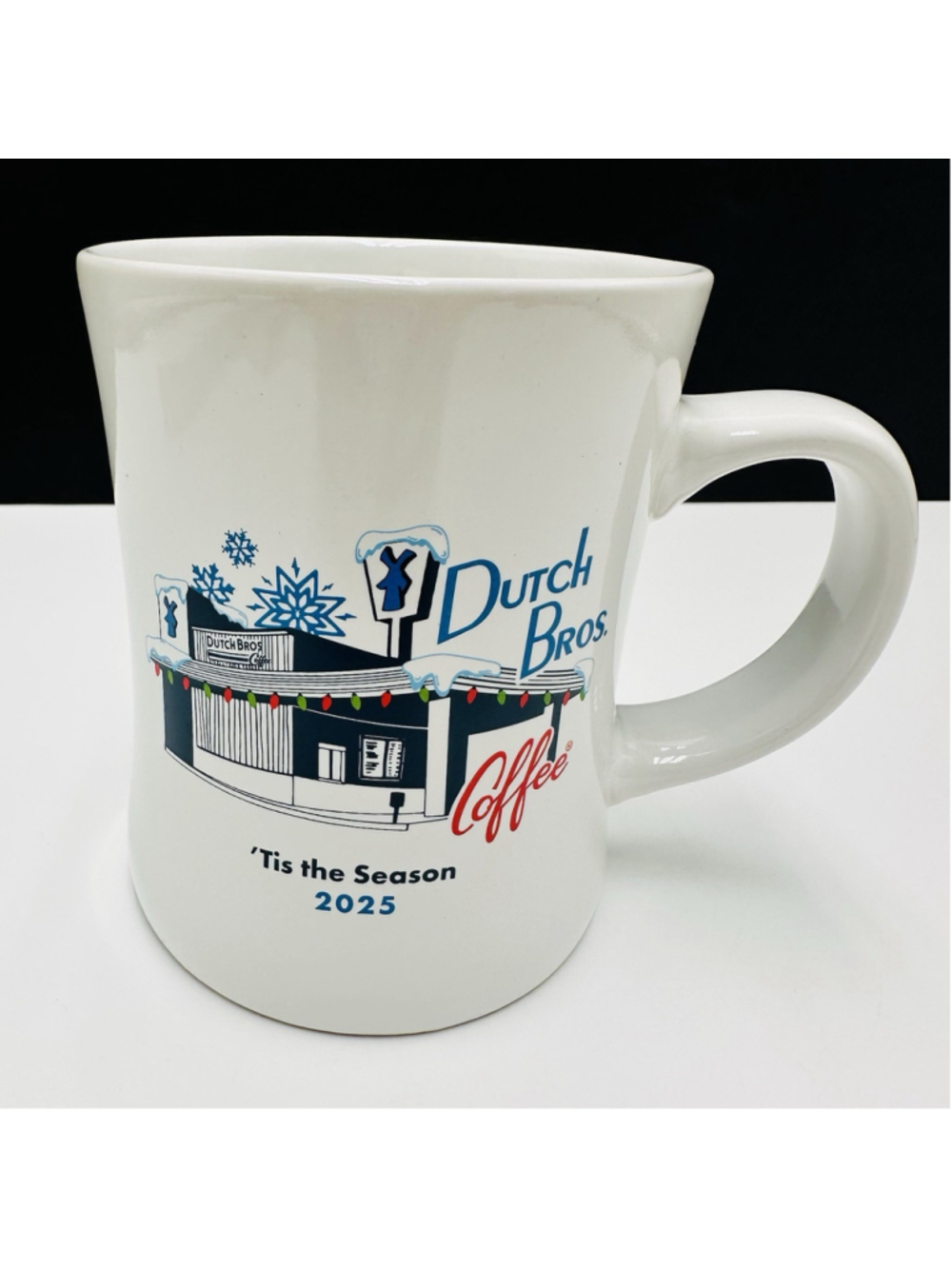 Dutch Bros Ceramic Mug - Tis The Season - Holiday 2025 Coffee Cup